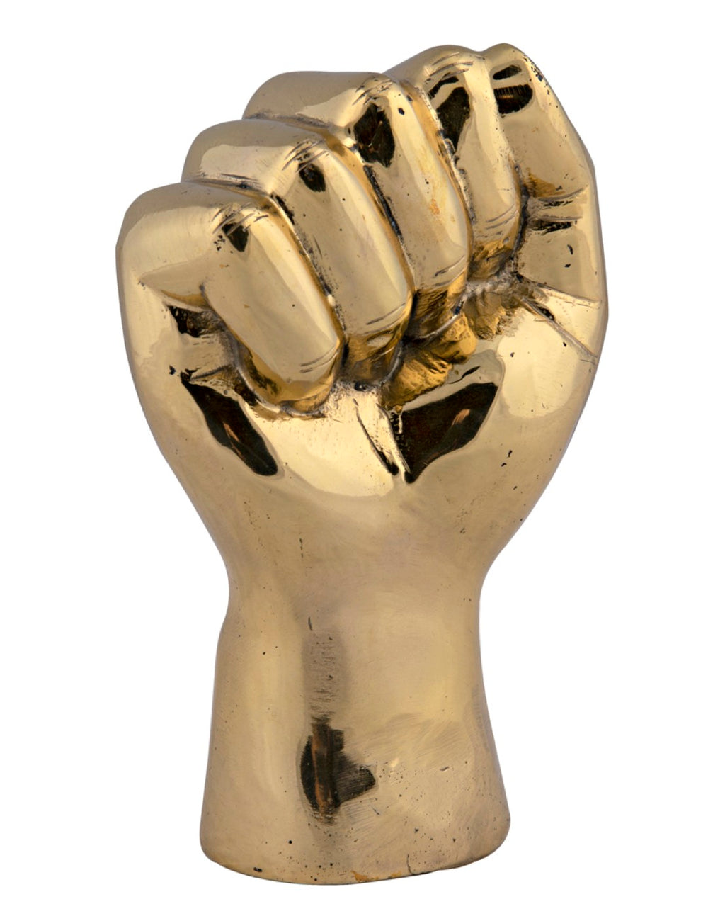 Noir The Solidarity Fist Sculpture: Handcrafted Antique Brass Art Symbolizing Strength for Modern Decor AB-130BR