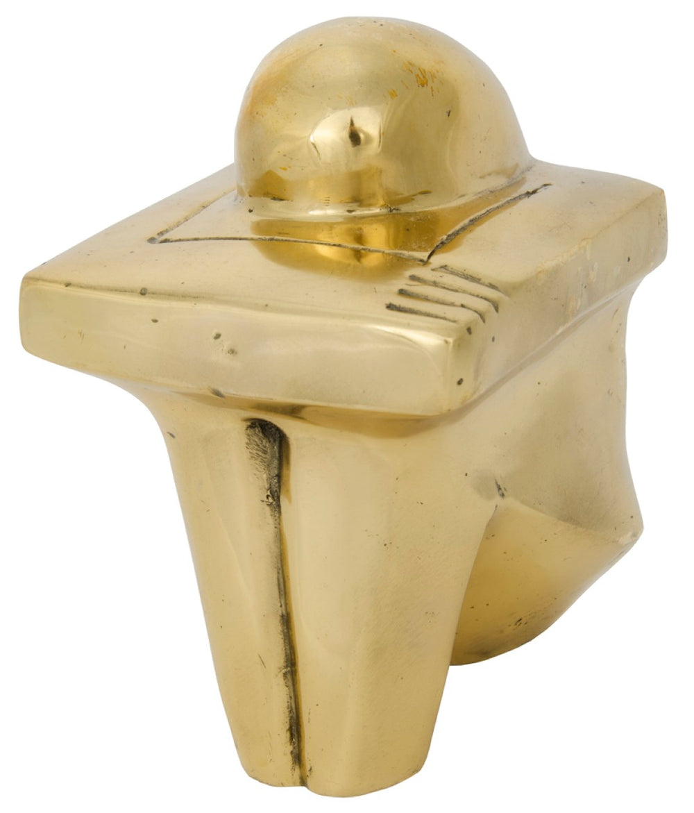 Noir Maude, Handcrafted Burnished Brass Sculpture – Thoughtful Accent for Home Decor, 5.5" Tall AB-197LBR