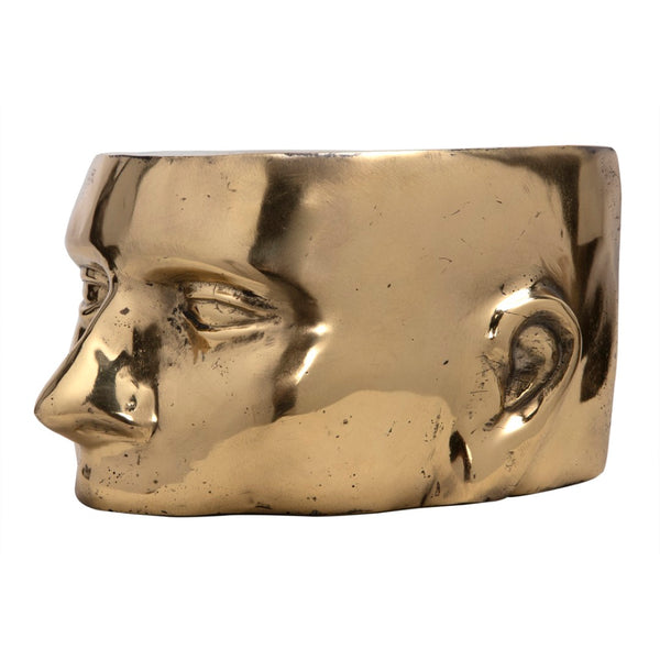 Noir Set of 3 Brass Character Sculptures - Timeless Artistry for Home Decor - Stylish & Durable Accent Pieces AB-246BR