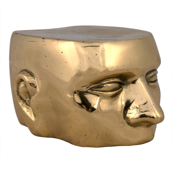 Noir Set of 3 Brass Character Sculptures - Timeless Artistry for Home Decor - Stylish & Durable Accent Pieces AB-246BR