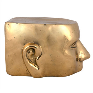 Noir Set of 3 Brass Character Sculptures - Timeless Artistry for Home Decor - Stylish & Durable Accent Pieces AB-246BR