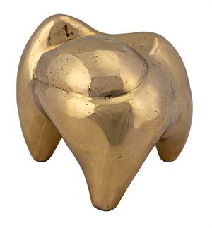 Noir Alien, Antique Brass Sculptural Accent – Mid-Century Modern Decor & Stylish Paperweight for Home AB-290BR