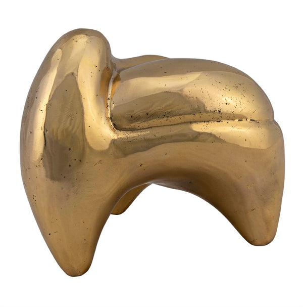 Noir Alien, Antique Brass Sculptural Accent – Mid-Century Modern Decor & Stylish Paperweight for Home AB-290BR