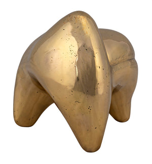 Noir Alien, Antique Brass Sculptural Accent – Mid-Century Modern Decor & Stylish Paperweight for Home AB-290BR