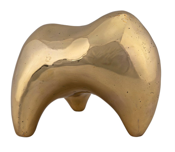 Noir Alien, Antique Brass Sculptural Accent – Mid-Century Modern Decor & Stylish Paperweight for Home AB-290BR