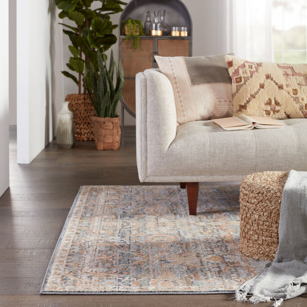 Jaipur Living Vibe by Jaipur Living Corentin Floral Oriental Polypropylene Rug for Rooms 6'7" X 9'6" RUG150563