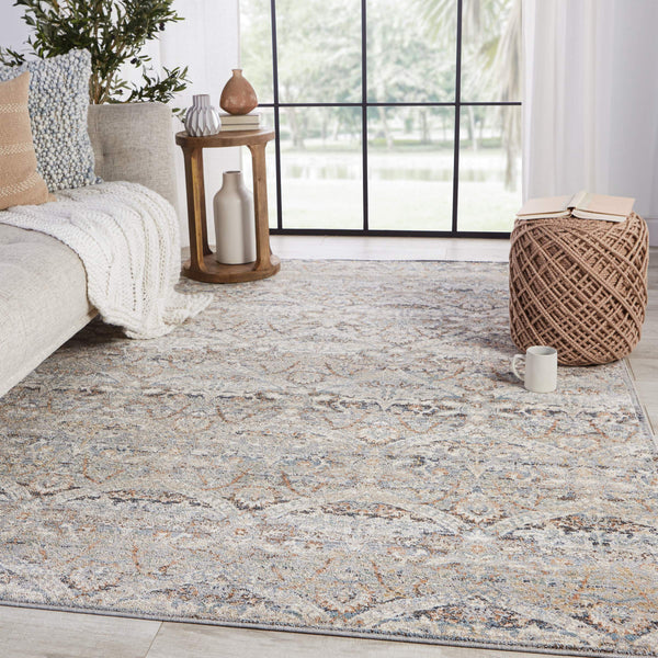 Jaipur Living Vibe by Jaipur Living Edlynne Ornate Damask Polypropylene Rug for Room 5'3" x 8' RUG150527