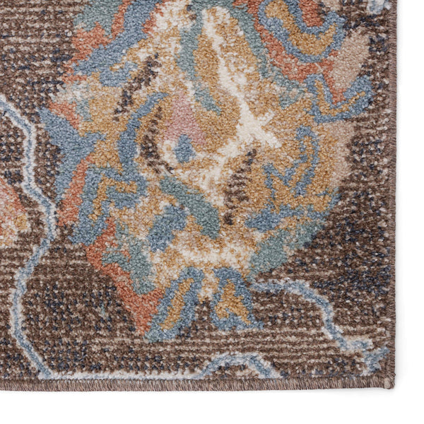 Jaipur Living Vibe by Jaipur Living Feyre Persian Medallion Polypropylene Rug for Rooms Brown 9'6"X12' RUG150529