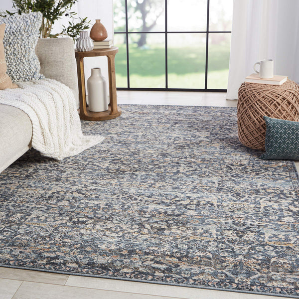Jaipur Living Vibe by Jaipur Living Odette Filigree Polypropylene Rug Persian Inspired Room 9'6" x 12' RUG150544