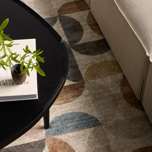 Jaipur Living Vibe by Jaipur Living Marcelo Power Loomed Polypropylene Geometric Area Rug 6'7" x 9'6" RUG150575