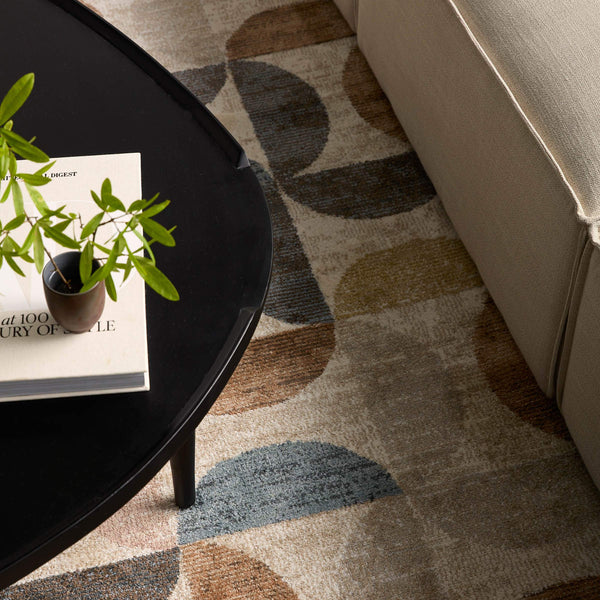 Jaipur Living Vibe by Jaipur Living Marcelo Power Loomed Polypropylene Geometric Area Rug 6'7" x 9'6" RUG150575