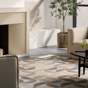 Jaipur Living Vibe by Jaipur Living Marcelo Power Loomed Polypropylene Geometric Area Rug 6'7" x 9'6" RUG150575