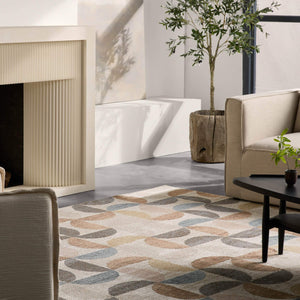 Jaipur Living Vibe by Jaipur Living Marcelo Power Loomed Polypropylene Geometric Area Rug 6'7" x 9'6" RUG150575