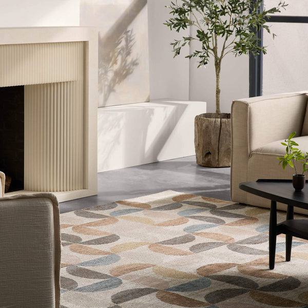 Jaipur Living Vibe by Jaipur Living Marcelo Power Loomed Polypropylene Geometric Area Rug 6'7" x 9'6" RUG150575