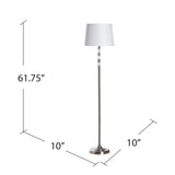 Lexington Crystal Floor Lamp ABS1147SNG Evolution by Crestview Collection