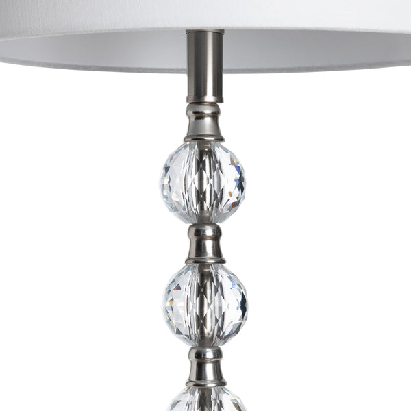 Herndon Crystal Floor Lamp ABS1188BNSNG Evolution by Crestview Collection