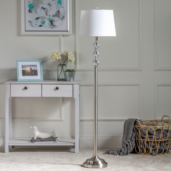 Herndon Crystal Floor Lamp ABS1188BNSNG Evolution by Crestview Collection