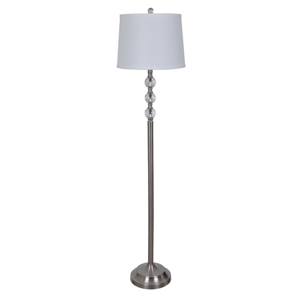 Herndon Crystal Floor Lamp ABS1188BNSNG Evolution by Crestview Collection