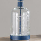 Alden Blue Mason Jar Lamp ABS1338BUSNG Evolution by Crestview Collection