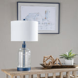 Alden Blue Mason Jar Lamp ABS1338BUSNG Evolution by Crestview Collection