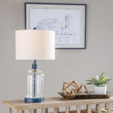 Alden Blue Mason Jar Lamp ABS1338BUSNG Evolution by Crestview Collection