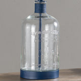 Alden Blue Mason Jar Lamp ABS1338BUSNG Evolution by Crestview Collection