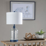 Alden Blue Mason Jar Lamp ABS1338BUSNG Evolution by Crestview Collection