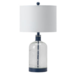 Alden Blue Mason Jar Lamp ABS1338BUSNG Evolution by Crestview Collection