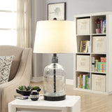 Leith Glass Table Lamp ABS1338SNG Evolution by Crestview Collection