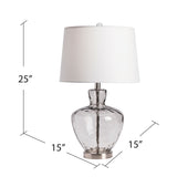 Whitehurst Glass Table Lamp ABS1354BUSNG Evolution by Crestview Collection