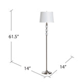 Wakefield Crystal Floor Lamp ABS1376SNG Evolution by Crestview Collection