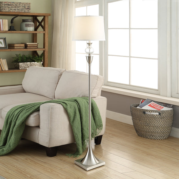 Windsor Metal Floor Lamp ABS1377SNG Evolution by Crestview Collection