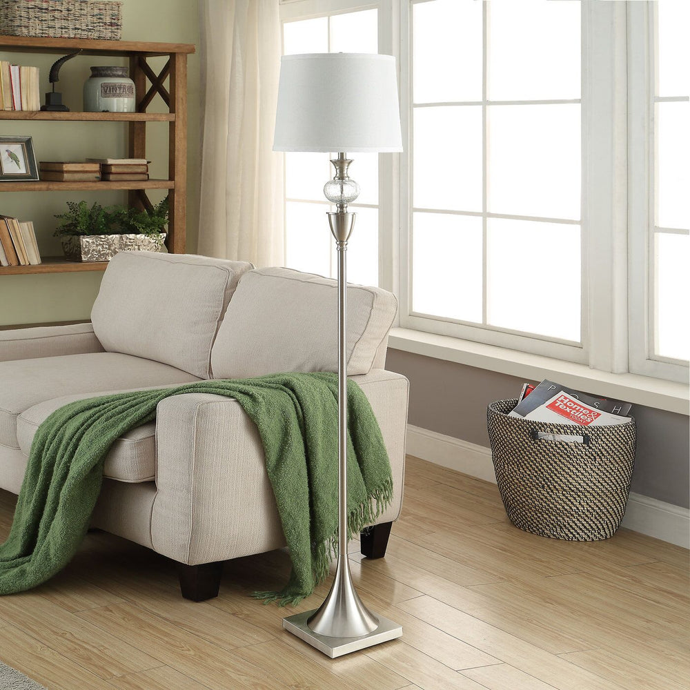 Windsor Metal Floor Lamp ABS1377SNG Evolution by Crestview Collection