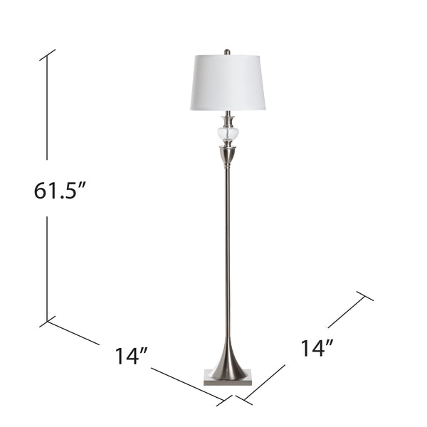 Windsor Metal Floor Lamp ABS1377SNG Evolution by Crestview Collection