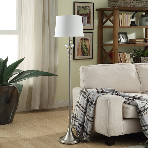 Queensland Metal Floor Lamp ABS1378SNG Evolution by Crestview Collection