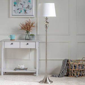 Queensland Metal Floor Lamp ABS1378SNG Evolution by Crestview Collection