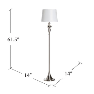 Queensland Metal Floor Lamp ABS1378SNG Evolution by Crestview Collection
