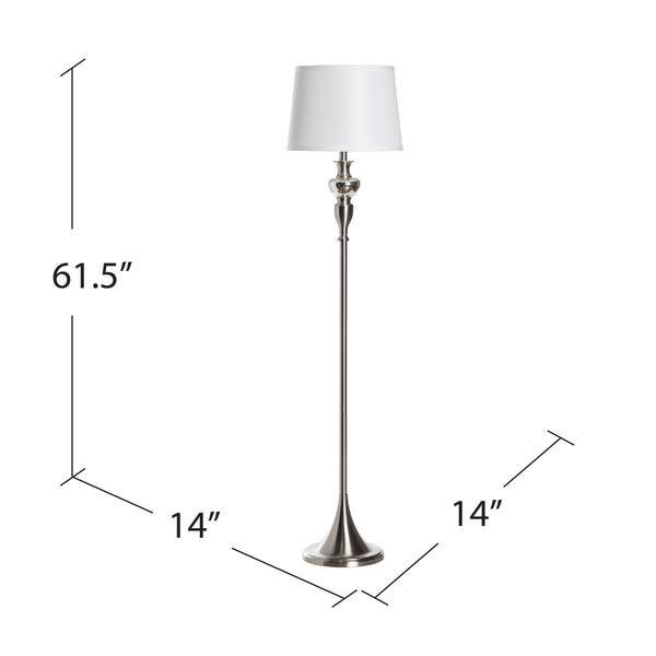 Queensland Metal Floor Lamp ABS1378SNG Evolution by Crestview Collection