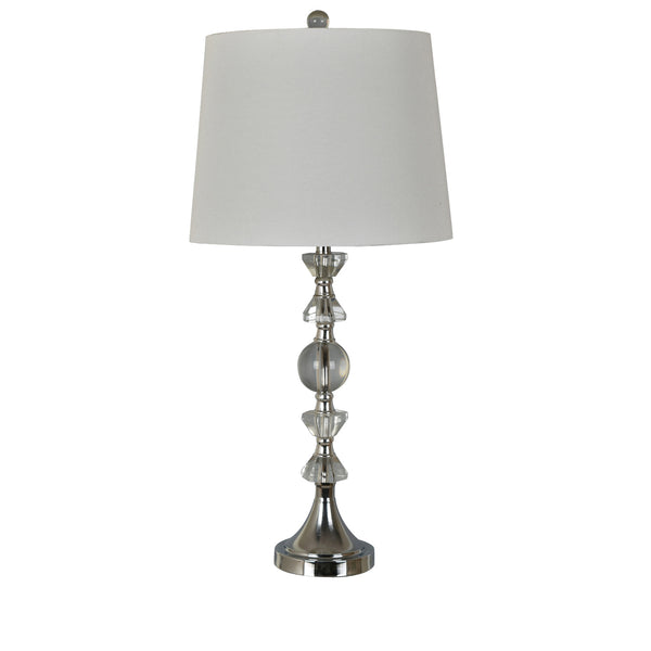 Beckham Crystal Table Lamp ABS1416BNSNG Evolution by Crestview Collection