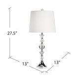 Beckham Crystal Table Lamp ABS1416BNSNG Evolution by Crestview Collection