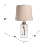 Ferndale Glass Table Lamp ABS1661SNG Evolution by Crestview Collection