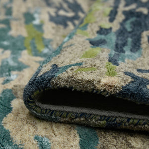 Abstract Hand-tufted Wool Viscose Area Rug Artisan Crafted Accent for Modern Living Spaces
