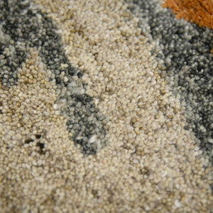 Amer Rugs Abstract Artistic Hand-tufted Area Rug For Contemporary Spaces – Durable Wool & Viscose Blend Orange Wool, Viscose Abs30203