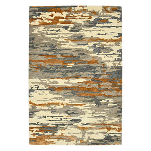 Amer Rugs Abstract Artistic Hand-tufted Area Rug For Contemporary Spaces – Durable Wool & Viscose Blend Orange Wool, Viscose Abs30203