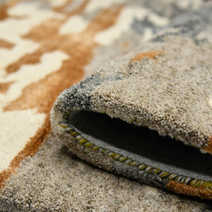 Amer Rugs Abstract Artistic Hand-tufted Area Rug For Contemporary Spaces – Durable Wool & Viscose Blend Orange Wool, Viscose Abs30203