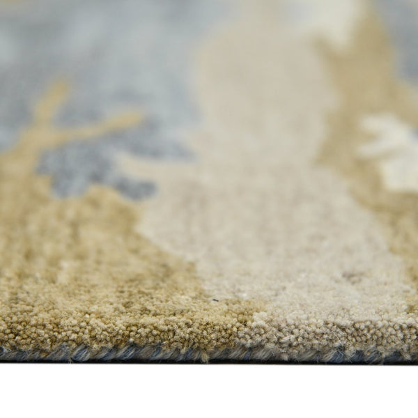 Amer Rugs Abstract Artistic Hand-tufted Area Rug For Contemporary Spaces – Durable Wool & Viscose Blend Water Blue Wool, Viscose Abs50203