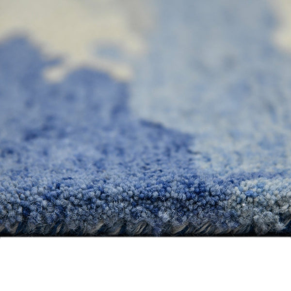 Amer Rugs Abstract Artistic Hand-tufted Area Rug For Contemporary Spaces – Durable Wool & Viscose Blend Navy Wool, Viscose Abs70203