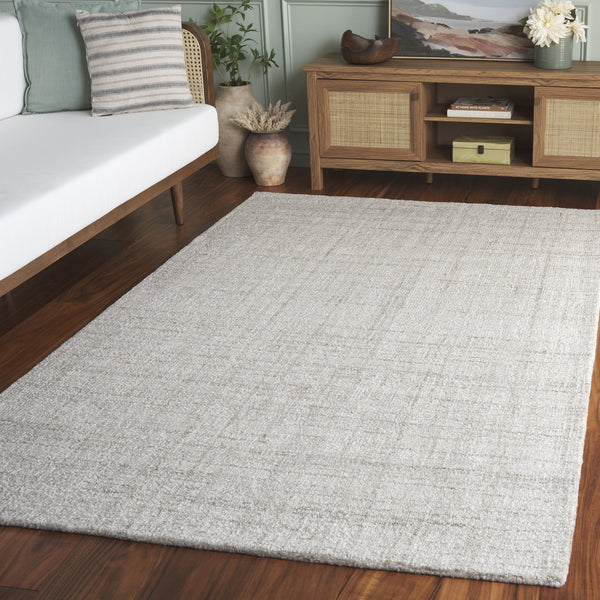 Safavieh Abstract Hand-tufted Runner Rug - Elegant Beige Design To Elevate Your Home Decor With Style Light Grey Polyester Pile Abt151f-5