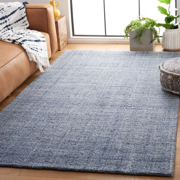 Safavieh Abstract 151 Hand Tufted Contemporary Rug Ivory / Navy ABT151N-5