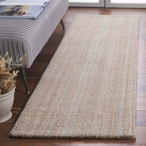 Safavieh Abstract Tranquil Hues Hand-tufted Area Rug - Luxurious Polyester, Contemporary Style For Modern Homes Aqua ,Brown Polyester Pile Abt151t-4